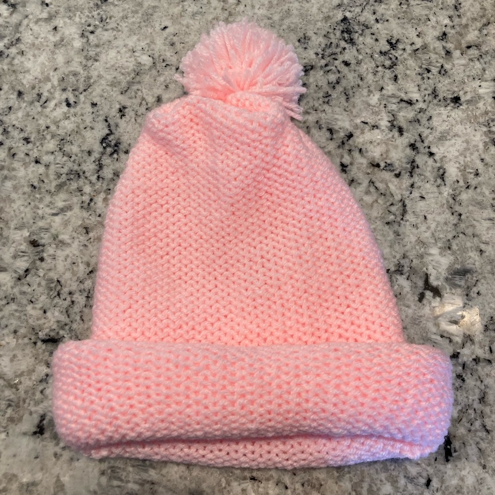 Pink Handmade Knitted Hat